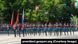 Paradă militară la Tiraspol, cu ocazia aniversării proclamării independenței nerecunoscute a republicii moldovenești nistrene, 2 septembrie, 2023