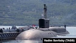 Российская атомная подводная лодка К-551 "Владимир Мономах". Вилючинск, Камчатка, Россия