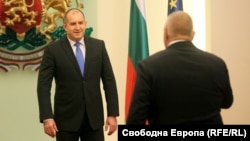 Румен Радев и Бойко Борисов. Снимката е архивна