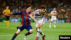 Lionel Messi în acțiune (Reuters/Kai Pfaffenbach)