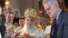 Patrijarh Irinej i predsednik Srbije Tomislav Nikolić na dočeku Blagodatnog ognja