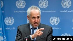 БУУнун баш катчысы Антониу Гутерриштин басма сөз өкүлү Стефан Дюжаррик.