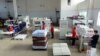Armenia --Workers at a plastics manufacturing plant in Yerevan.