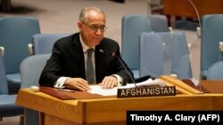 Afghanistan's ambassador post at the UN has been since the envoy of the deposed government, Ghulam Isaczai, "relinquished his position" earlier this week. (file photo)