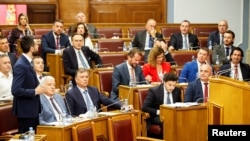 Մոնտենեգրոյի խորհրդարանն անվստահություն է հայտնում Դրիտան Աբաժովիչի կառավարությանը, Պոդգորիցա, 20 օգոստոսի 2022թ.