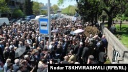 საპროტესტო აქცია ძალადობის წინააღმდეგ, ზურაბ ვაზაგაშვილის მკვლელობის ადგილთან