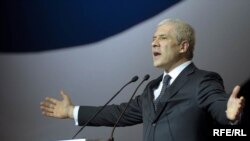 Boris Tadić prilikom nedavnog obeležavanja 20. godina od osnivanja Demokratske stranke, februar 2010, foto Vena Anđić