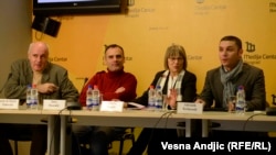 Sa konferencije za novinare REKOM-a, Beograd, 24. januar 2014.