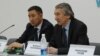 Лидеры "Народного парламента" Торобай Колубаев и Бекболот Талгарбеков.