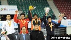 قهرمانی تیم کشتی آزاد ایران در مسابقات قهرمانی آسیا در کره جنوبی