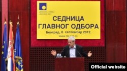 Boris Tadić na sednici Glavnog odbora DS-a, 8. septembar 2012.