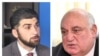 Глава Государственной контрольной службы Давид Санасарян (слева) и ректор ЕГУ Арам Симонян