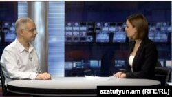 Левон Зурабян в студии «Азатутюн ТВ», 26 августа 2015 г.