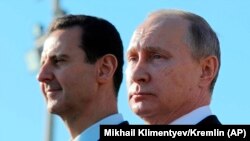 Президенттер Асад жана Путин Хмеймим аскер базасында. 11-декабрь, 2017-жыл. 