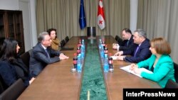 ევროსაბჭოს ვენეციის კომისიის პრეზიდენტისა და საქართველოს პარლამენტის თავმჯდომარის შეხვედრა