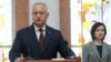 Președintele Igor Dodon și premierul Maia Sandu la depunerea jurământului noului guvern