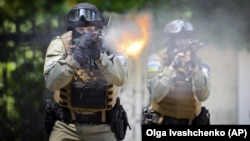 Учение на украинските специални части, 2014 г.