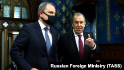 Ադրբեջանի և Ռուսաստանի ԱԳ նախարարներ Ջեյհուն Բայրամովն ու Սերգեյ Լավրովը, արխիվ,