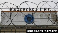 Каховская ГЭС вблизи Новой Каховки под контролем российских оккупационных войск. Херсонская область, 20 мая 2022 года