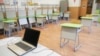 Școlile care au secții de votare în incintă își vor face toate cursurile online, de vineri până marți inclusiv, pentru a permite dezinfecția.