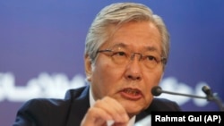 UN special representative for Afghanistan Tadamichi Yamamoto (file photo)