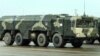 Russia -- An Iskander ballistic missile launcher rolls during a rehearsal of a military parade in Alabino outside Moscow, 20Apr2010.