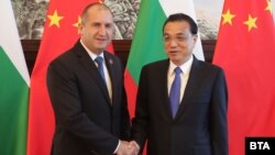 Българския президент Румен Радев и министър-председателят на Китай Ли Къцян