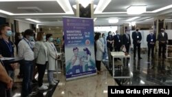 La Universitatea de Medicină de la Chișinău s-a încheiat primul maraton de vaccinare anti Covid-19, 23 mai 2021