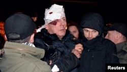 Луценко після побиття, 10 січня 2014 року
