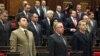 Armenia - Eduard Sharmazanov (L) and other deputies from the ruling Republican Party at a parliament session.