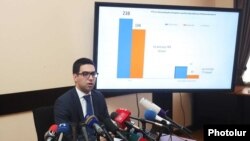 ՊԵԿ նախագահի տեղակալ Ռուսատմ Բադասյանը ասուլիսի ժամանակ, Երևան, 11-ը մարտի, 2019թ․