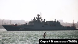Фрегат «Адмирал Макаров» в Севастополе, иллюстрационное архивное фото 