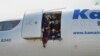 Desperate Afghans cram into a plane at the airport in Kabul in a bid to flee the country on August 16. (file photo)