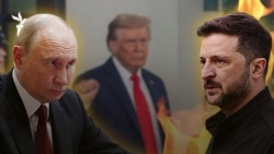 Владимир Путин, Владимир Зеленский жана Дональд Трамп 