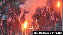 Pe stadionul de la Cairo la 9 februarie 2015...