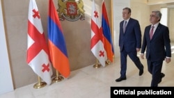 საქართველოს პრემიერ-მინისტრი გიორგი კვირიკაშვილი და სომხეთის პრეზიდენტი სერჟ სარქსიანი