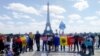 Protestul simpatizanților Mișcării „ACUM” la Paris