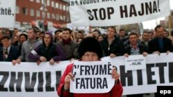 Pamje nga protestat e vitit të kaluar