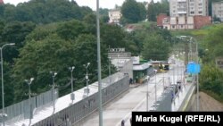 Мост на границе Эстонии с Россией