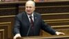 Armenia - Newly elected speaker Samvel Nikoyan addresses parliament, 6Dec2011.