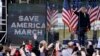 Președintele american Donald Trump le vorbește suporterilor înainte ca acești să ia cu asalt clădirea Congresului, Washington, 6 ianuarie